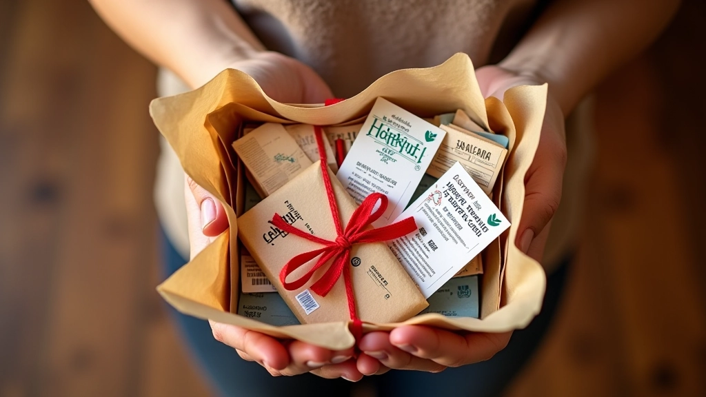 Création d'une boîte cadeau expérience avec billet et décoration thématique